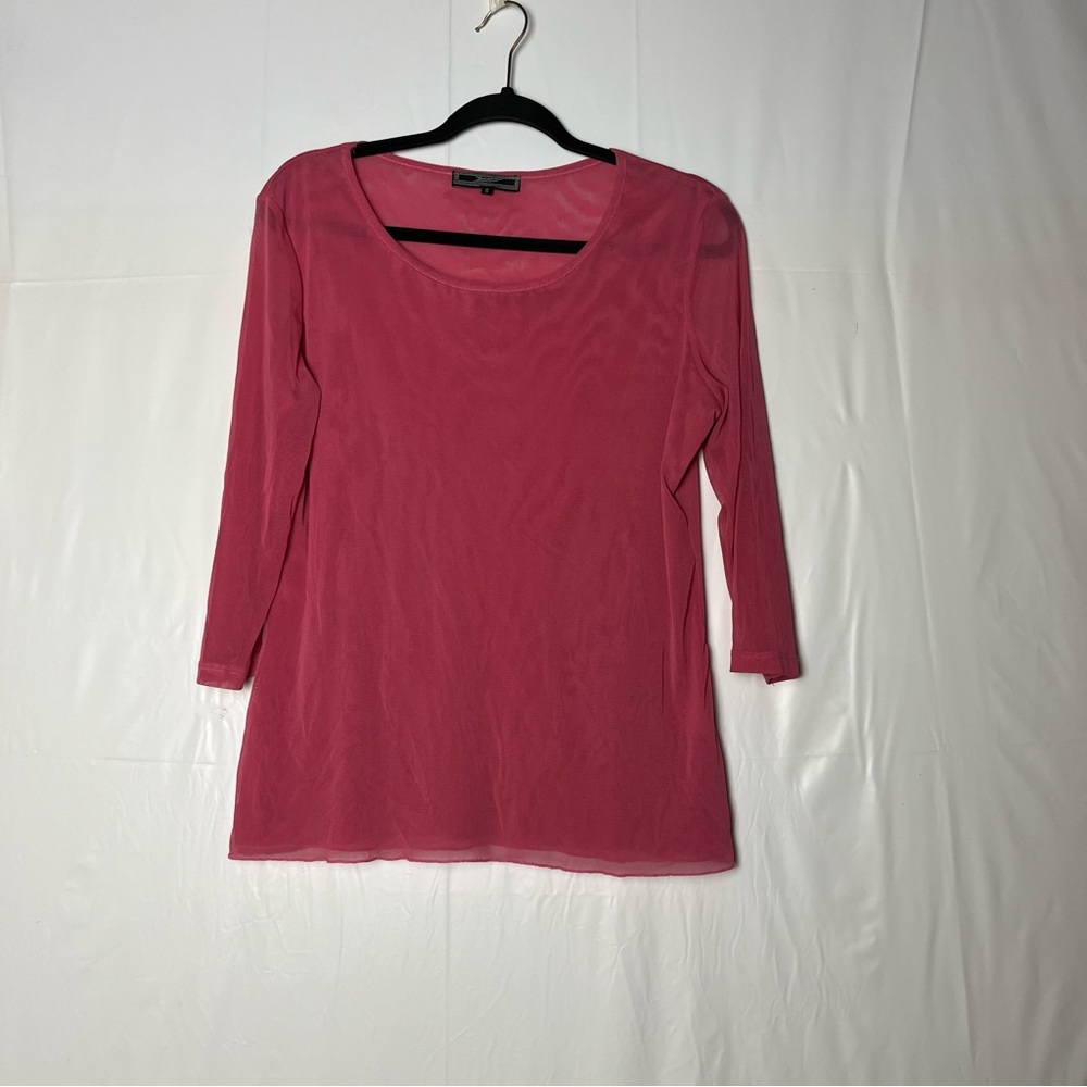 5/$25 Woman‎ 3/4 sleeve pink blouse size small - Picture 12 of 14